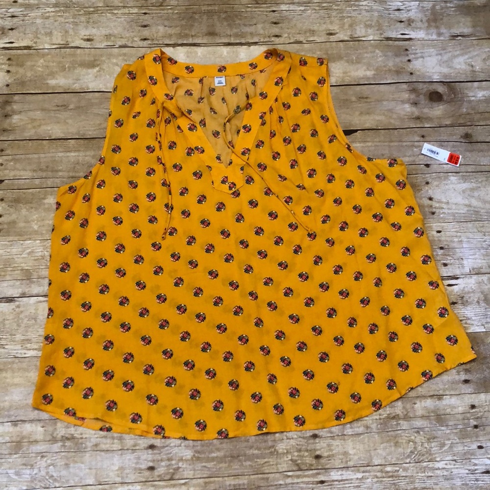 Yellow Floral Tank